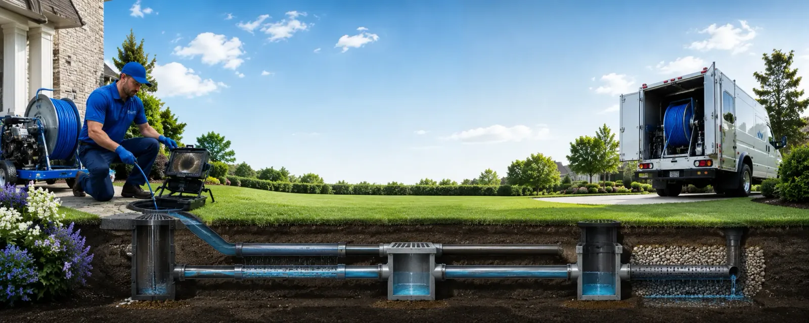 Outdoor drain cleaning information for La Grange, CA